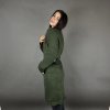 Svetrové šaty ELLIS s opaskem khaki (2)