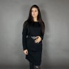Svetrové šaty ELLIS s opaskem černé (3)