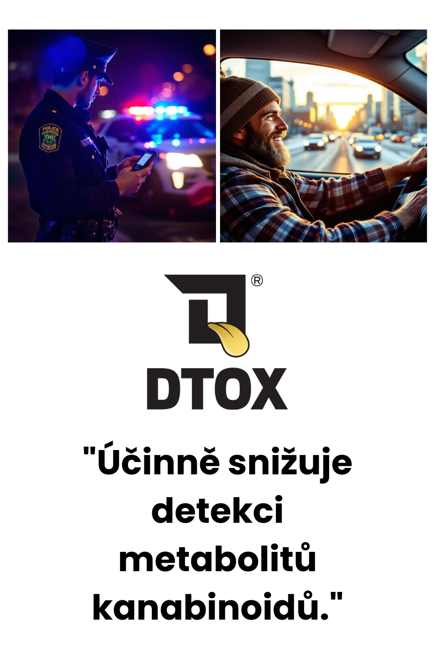 Účinně snižuje detekci metabolitů kanabinoidů.