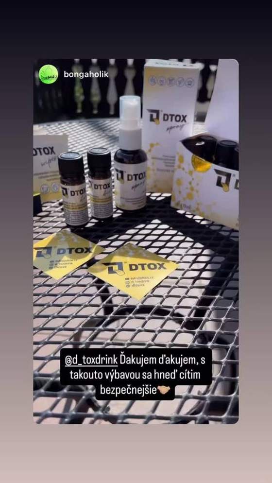 DTOX - zákaznická fotka z Instagramu