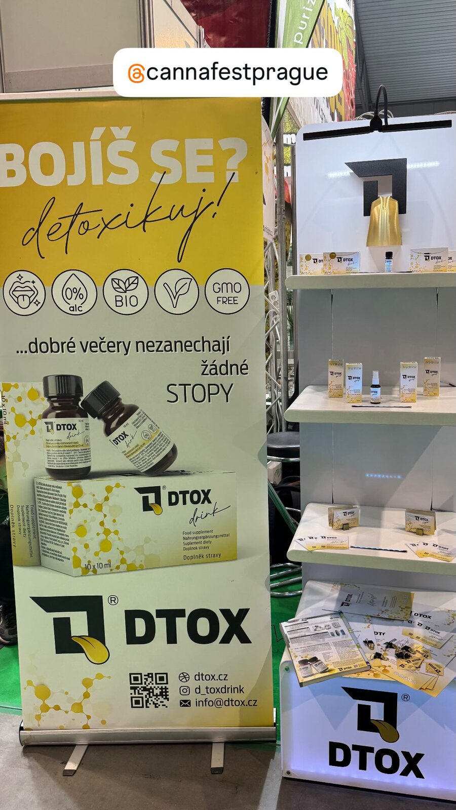 Cannafest Praha — stánek DTOX