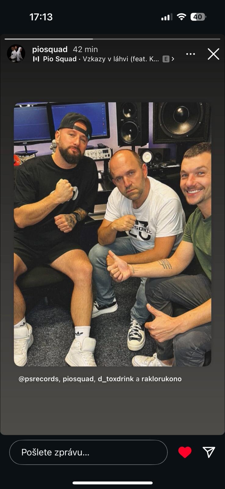 Ve studiu s Pio Squad