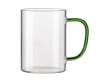 cze pm 450 ml sklenice se svetle zelenym uchem sublimace 6129 1