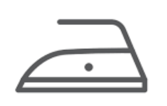 Ironing at a maximum temperature of 110ºC Ironing at a maximum temperature of 110ºC