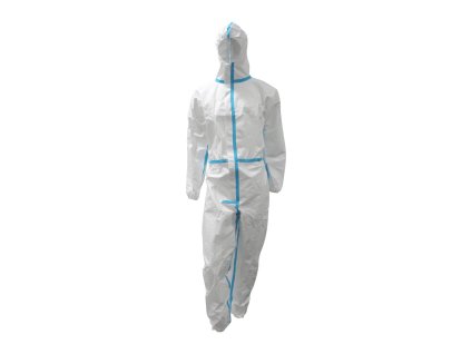 SPFH001 PROTECTIVE OVERALL TYPE 4-B/5-B/6-B (Colour WHITE/LIGHT BLUE, Size XXL)