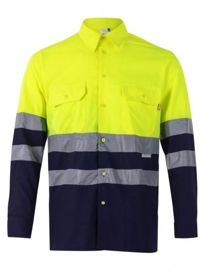 Reflexná TWO-TONE polokošeľa dlhý rukáv