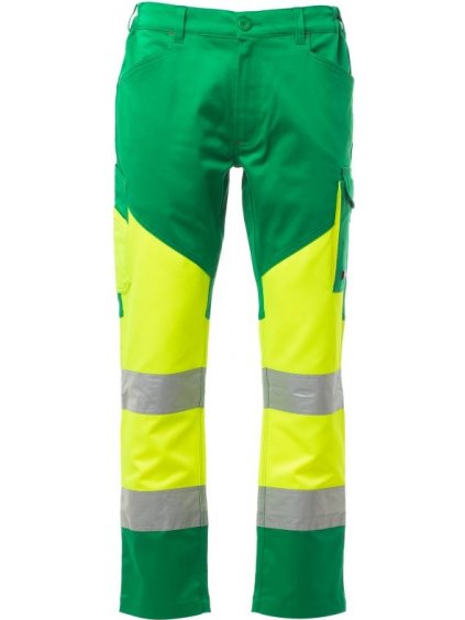 Reflexné nohavice WORKING žltá/zelená