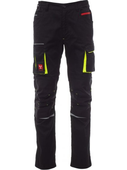 Strečové nohavice NEXT 400 čierne+žltá