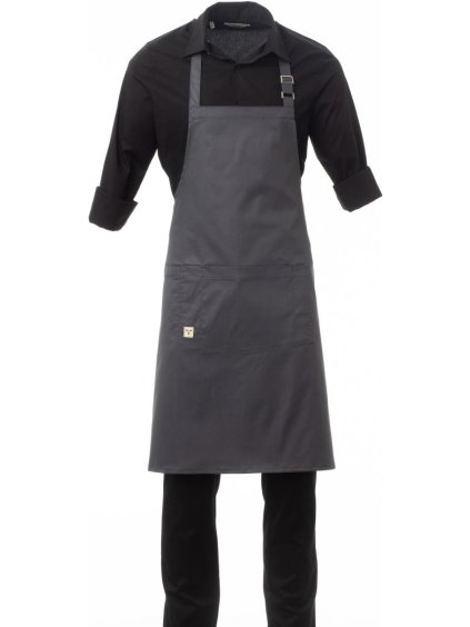 BISTROT unisex zástera sivá