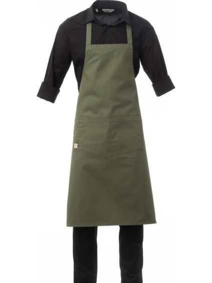 BOUTIQUE unisex zástera vojenská zelená