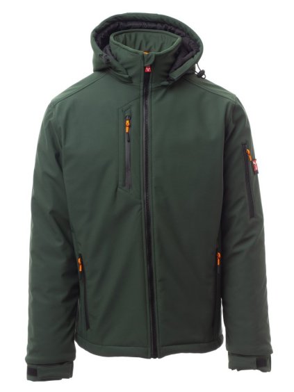 CREEK PAD zimná softshellová bunda zelená