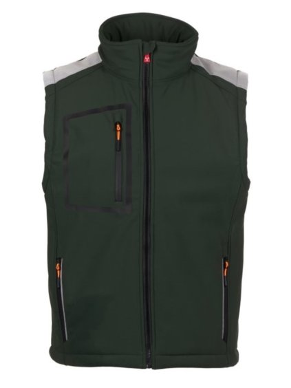 STREAM PAD softshellová vesta zelená