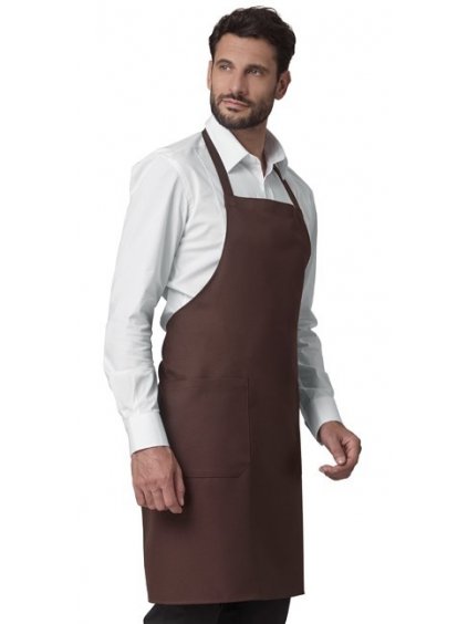 28PZ0321 ELWOOD GREMBIULE CON PETTORINA UNISEX marrone 7034 12