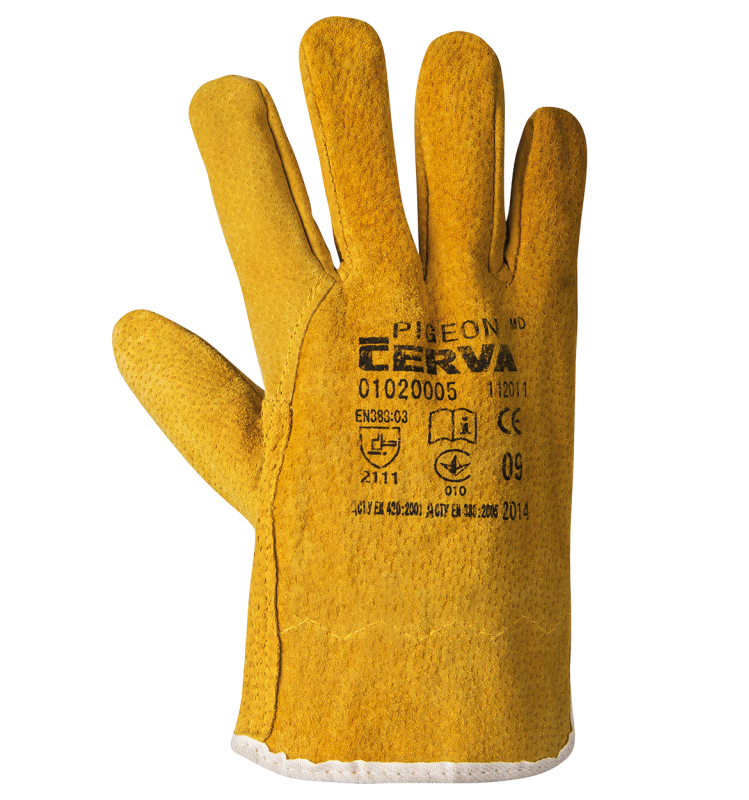 STENSO PIGEON rukavice kožené Veľkosť: 10 - XL, Balenie: 120pp