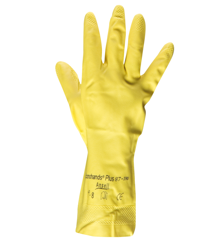 STENSO ECONOHANDS rukavice latexové Veľkosť: 10 - XL, Balenie: 12pp