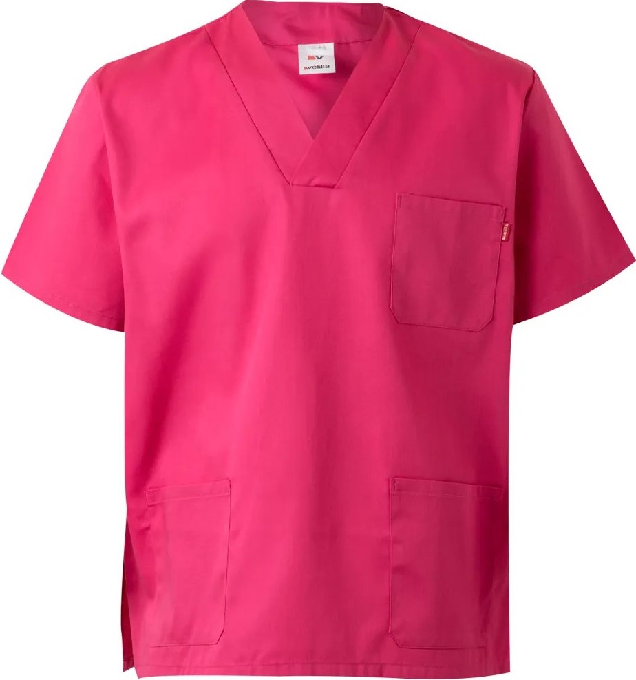 Blúza scrub VELILLA ružová Farba: Ružová tmavá / fuchsiová, Veľkosť: XS