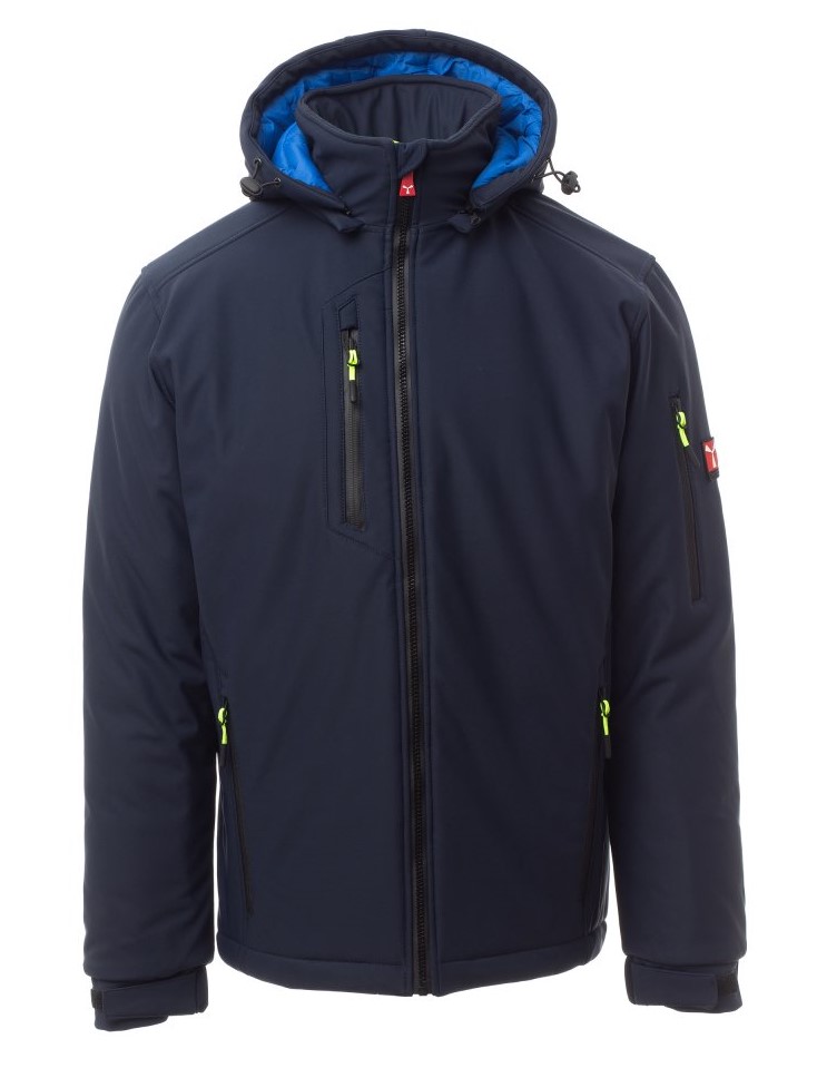 PAYPER CREEK zimná strečová softshell bunda Farba: Modrá tmavá, Veľkosť: XL