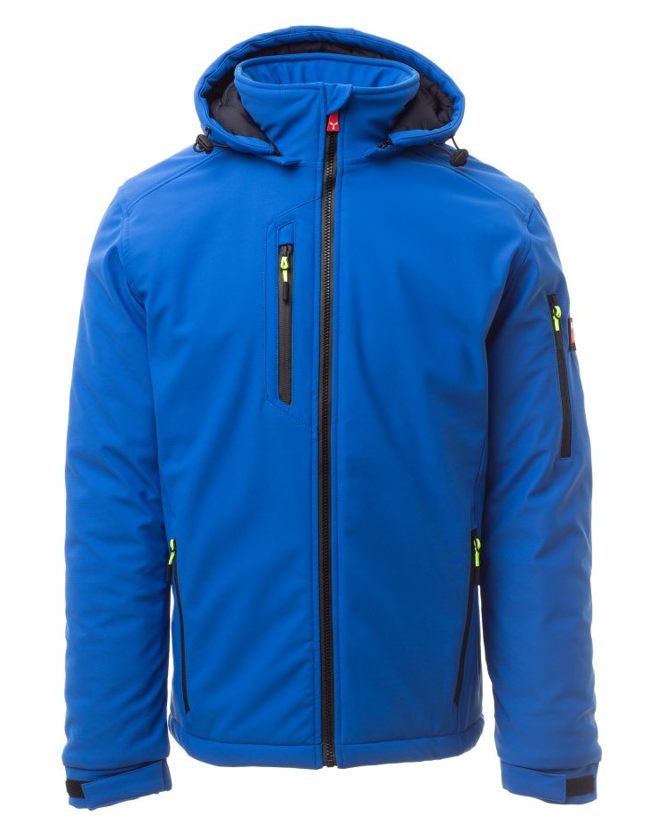 PAYPER CREEK zimná strečová softshell bunda Farba: Modrá royal bledá, Veľkosť: XXS