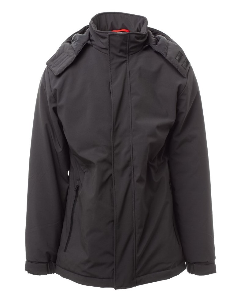 PAYPER NORDET zimná strečová softshell bunda Farba: Sivá antracit, Veľkosť: XS