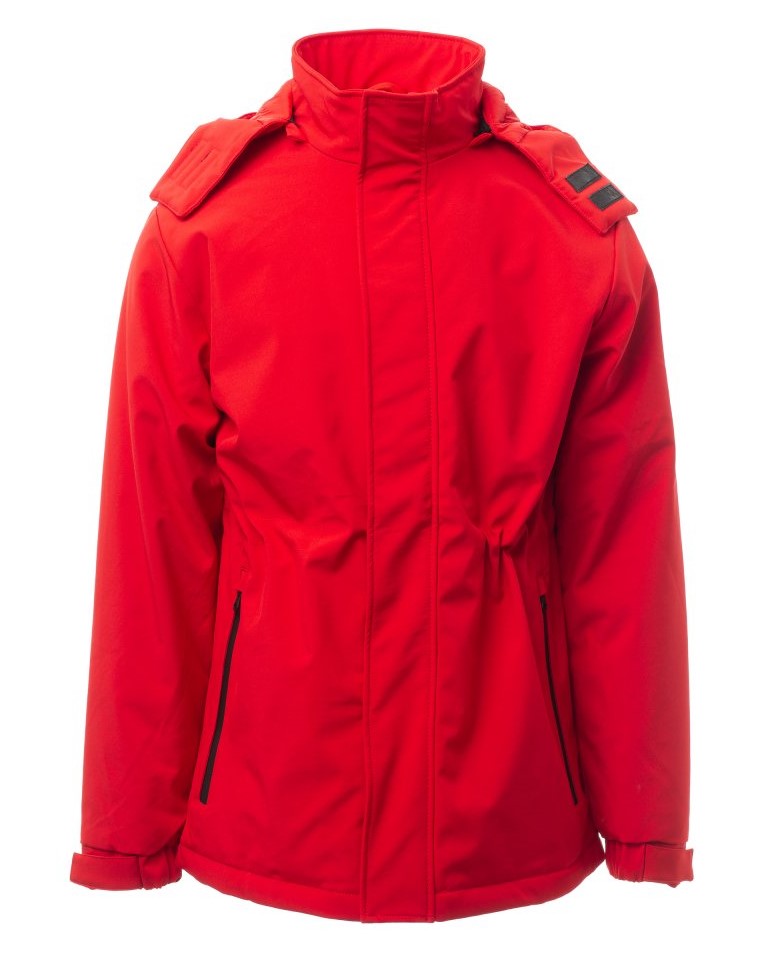 PAYPER NORDET zimná strečová softshell bunda Farba: Červená, Veľkosť: XXS