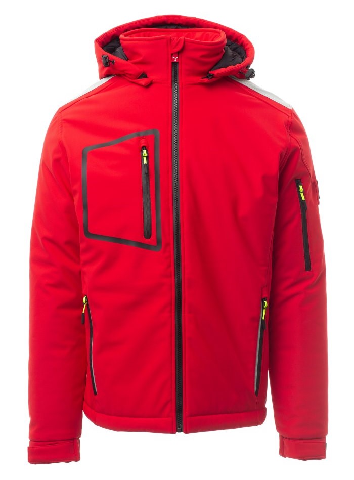 PAYPER STREAM softshell bunda Farba: Červená, Veľkosť: 5XL