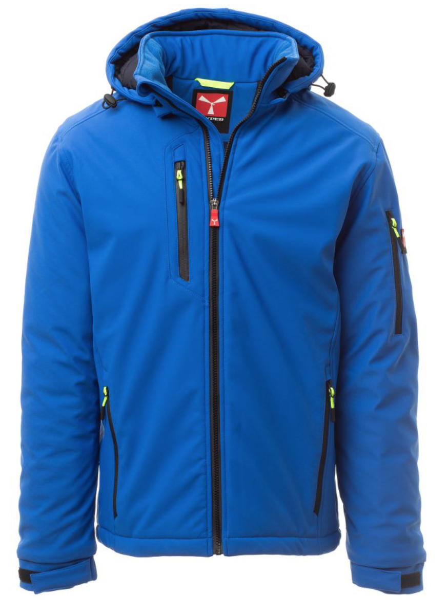 PAYPER CREEK zimná strečová softshell bunda modrá Farba: Kráľovská modrá, Veľkosť: XXS