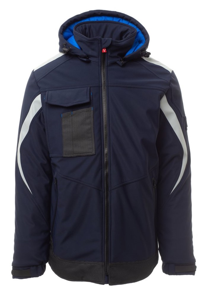 PAYPER WONDER PAD zimná softshell bunda strečová Farba: Modrá tmavá, Veľkosť: XL