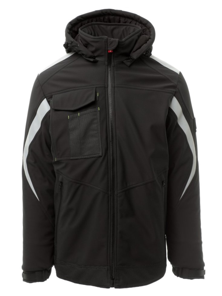 PAYPER WONDER PAD zimná softshell bunda strečová Farba: Čierna, Veľkosť: XL