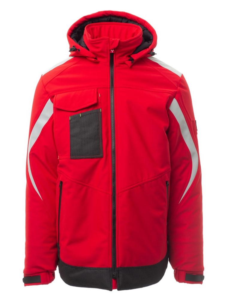 PAYPER WONDER PAD zimná softshell bunda strečová Farba: Červená, Veľkosť: L