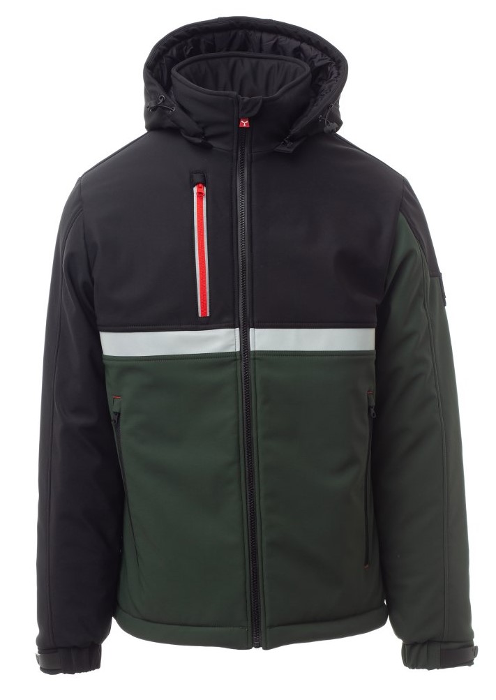 PAYPER WISE PAD softshell bunda strečová Farba: Zelená fľašková, Veľkosť: 4XL