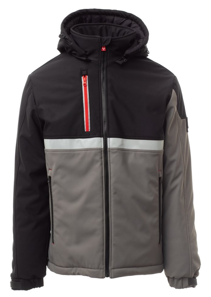 PAYPER WISE PAD softshell bunda strečová Farba: Sivá dymová, Veľkosť: 4XL