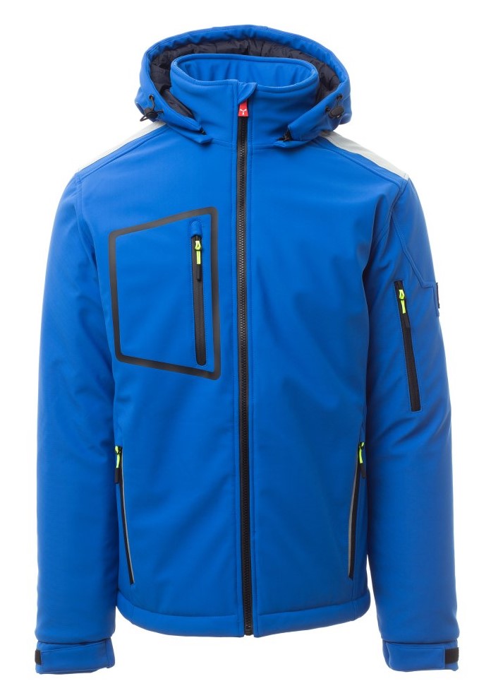 PAYPER STREAM PAD zimná softshell bunda strečová Farba: Kráľovská modrá, Veľkosť: XS