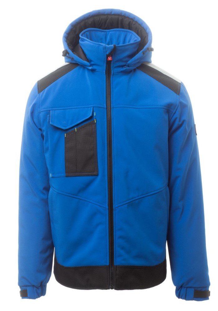 PAYPER PERFORMER PAD zimná softshell bunda strečová Farba: Kráľovská modrá, Veľkosť: XXXL