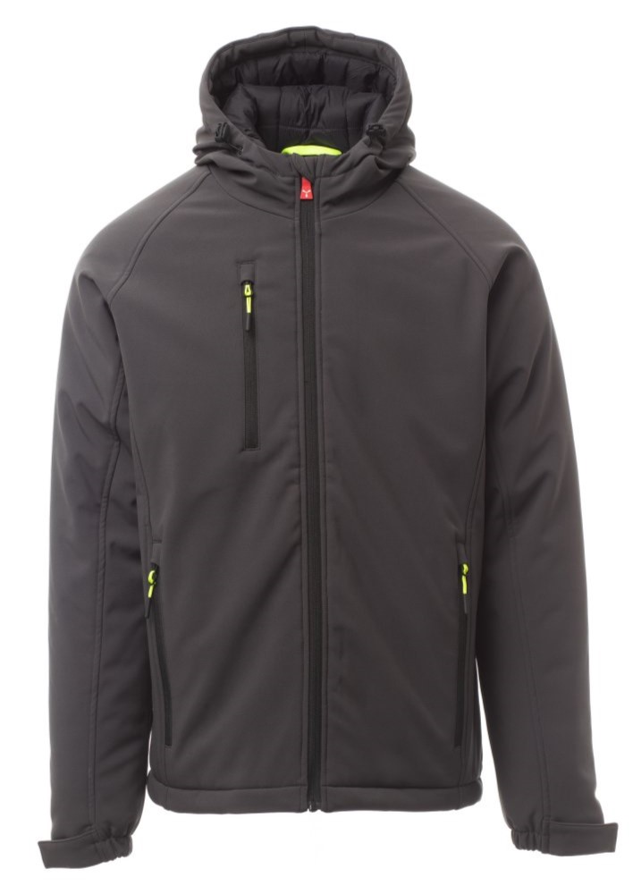 PAYPER GALE PAD zimná softshell bunda pánska Farba: Sivá antracit, Veľkosť: 4XL