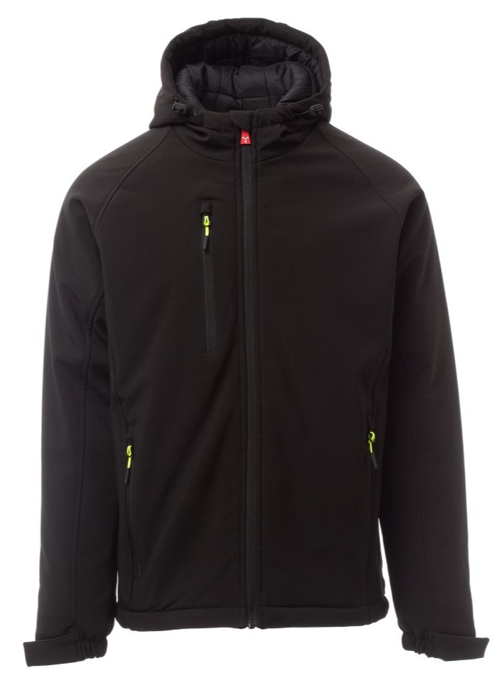 PAYPER GALE PAD zimná softshell bunda pánska Farba: Čierna, Veľkosť: L
