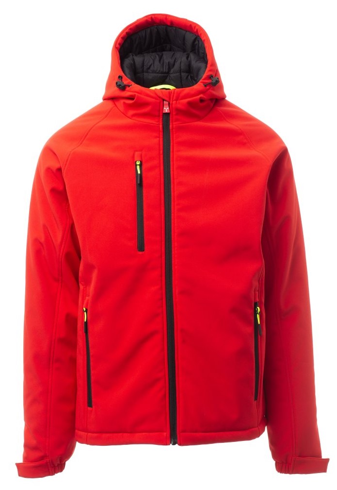 PAYPER GALE PAD zimná softshell bunda pánska Farba: Červená, Veľkosť: XS