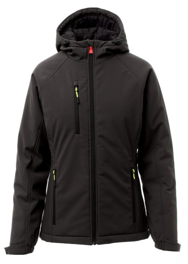 PAYPER GALE PAD zimná softshell bunda dámska Farba: Čierna, Veľkosť: S
