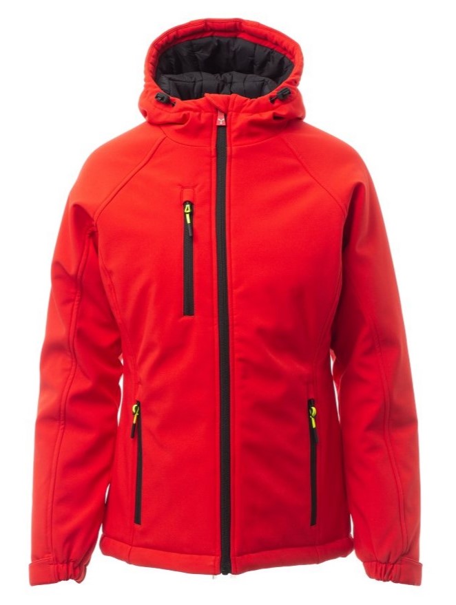 PAYPER GALE PAD zimná softshell bunda dámska Farba: Červená, Veľkosť: XXL