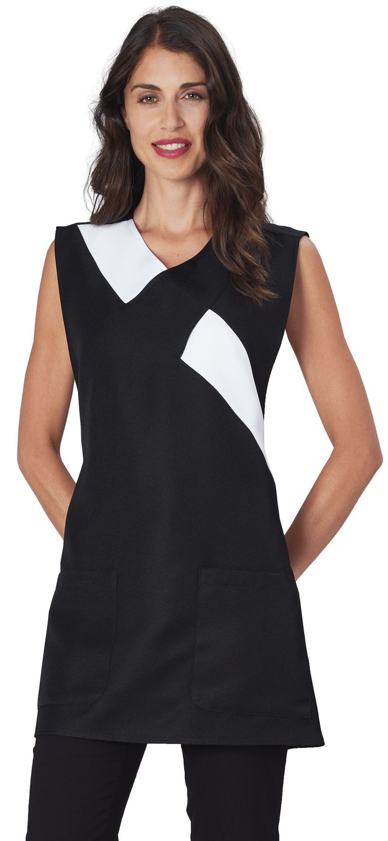 SIGGI Zástera CINDY čierna/biela Farba: Čierna, Doplnková farba: biela