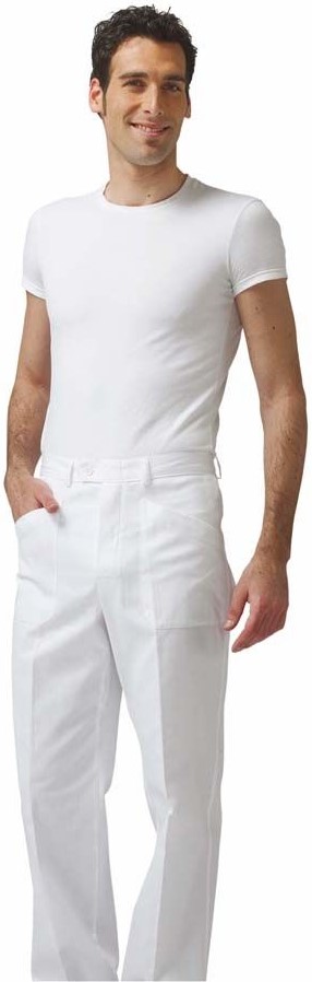 SIGGI Nohavice TIZIANO pánske biele Farba: Biela, Veľkosť: 48(SK) = 54(IT)