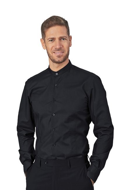 SIGGI Strečová košeľa EVAN čierna Farba: Čierna, Veľkosť: XXL