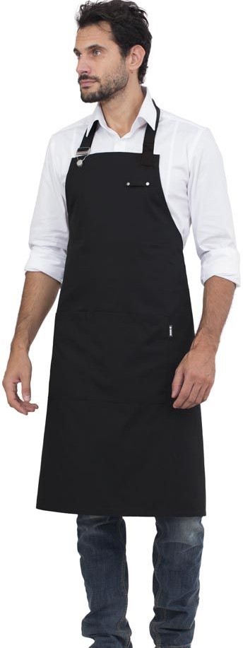 SIGGI Zástera s náprsenkou KIT Farba: Čierna