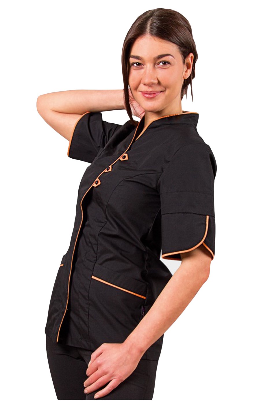 STENSO Dámska tunika BARISA čierna/oranžová Farba: Čierna, Veľkosť: S