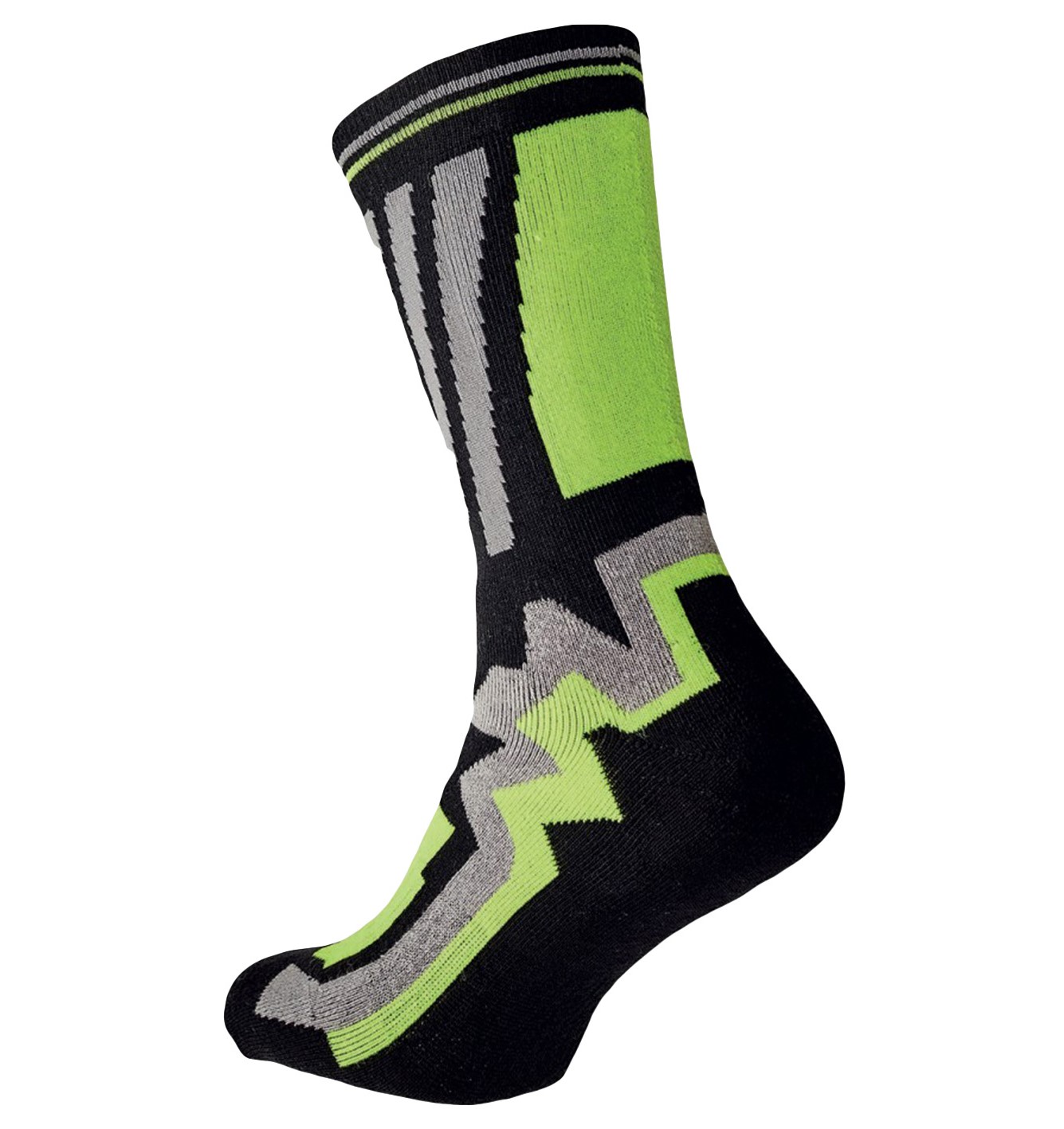 KNOXFIELD ponožky dlhé Farba: Čierna, Veľkosť: 44, Doplnková farba: limetková