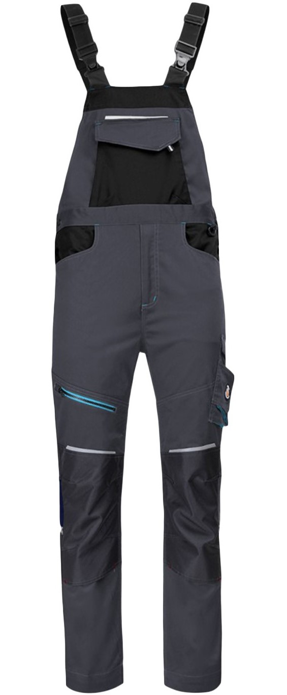 STENSO REVOLT 4STRETCH nohavice na traky sivé Farba: Sivá, Veľkosť: 60, Doplnková farba: čierna