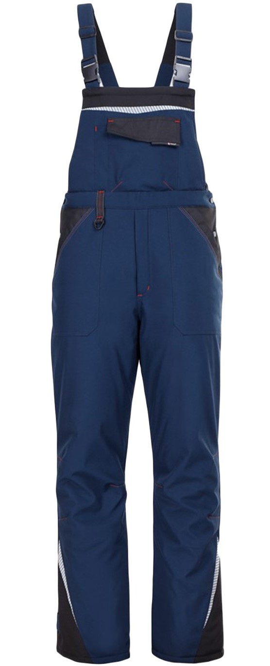 STENSO REVOLT softshellové zimné nohavice na traky modré Farba: Modrá tmavá, Veľkosť: L, Doplnková farba: čierna