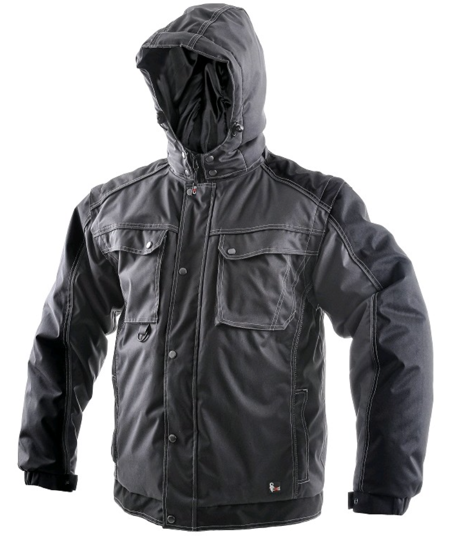 CXS Zimná bunda IRVINE sivá Farba: Sivá, Veľkosť: XXXL, Doplnková farba: čierna