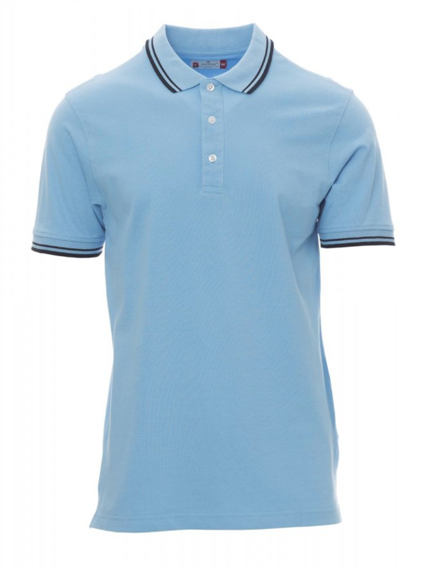 PAYPER SKIPPER polokošeľa pánska Farba: Modrá bledšia, Veľkosť: XXL, Doplnková farba: tmavo modrá