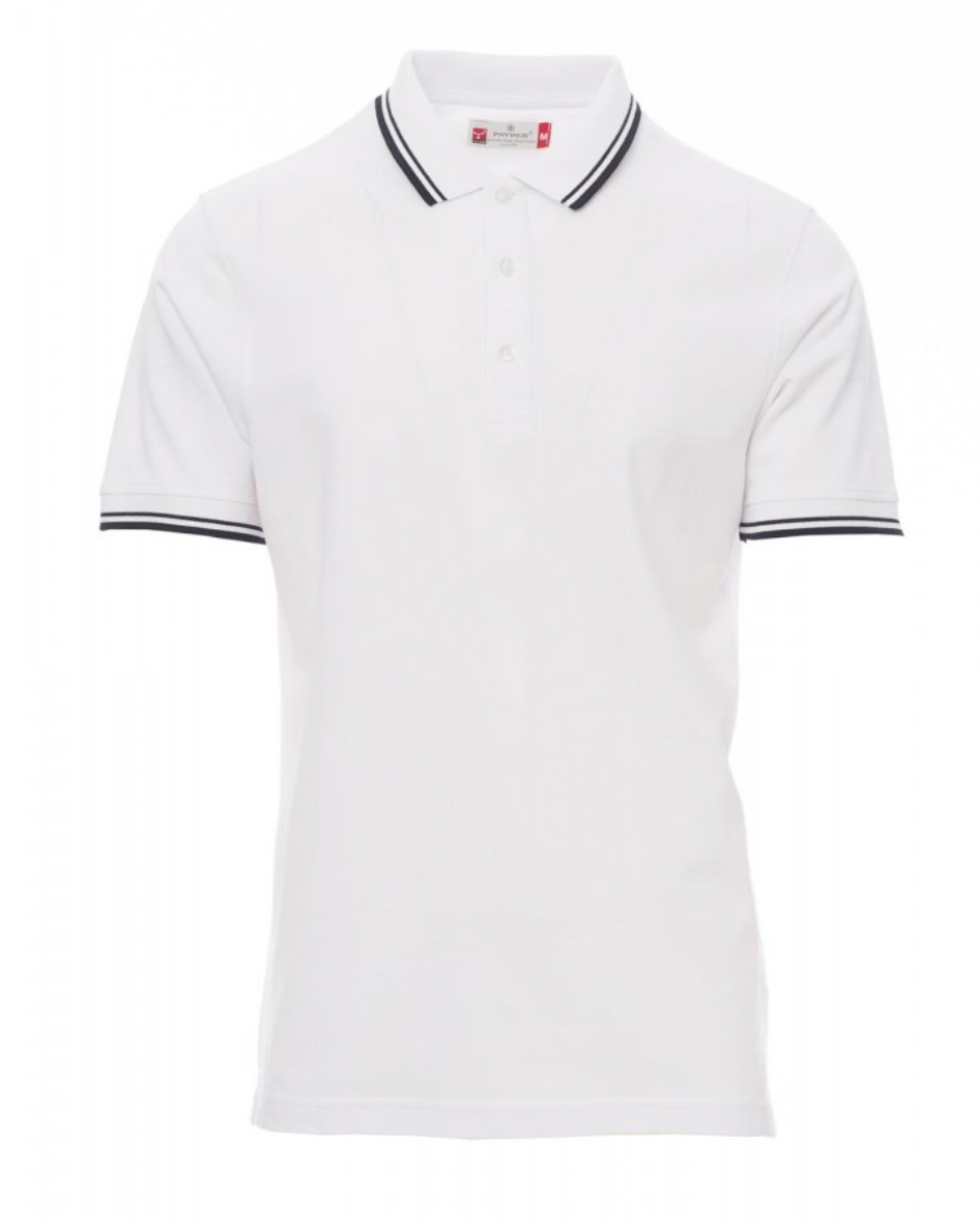 PAYPER SKIPPER polokošeľa pánska Farba: Biela, Veľkosť: XL, Doplnková farba: tmavo modrá