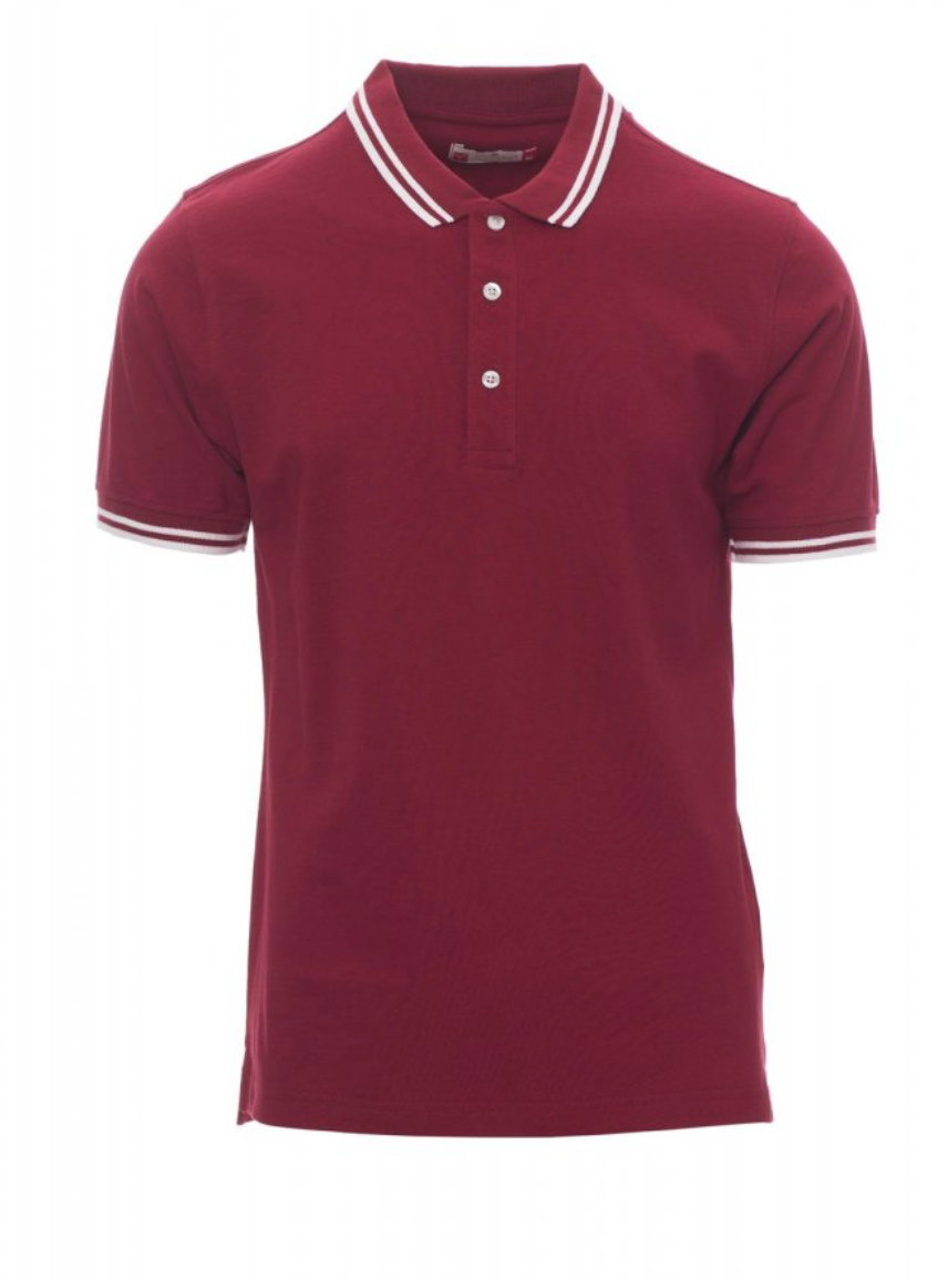 PAYPER SKIPPER polokošeľa pánska Farba: Bordó, Veľkosť: S, Doplnková farba: biela